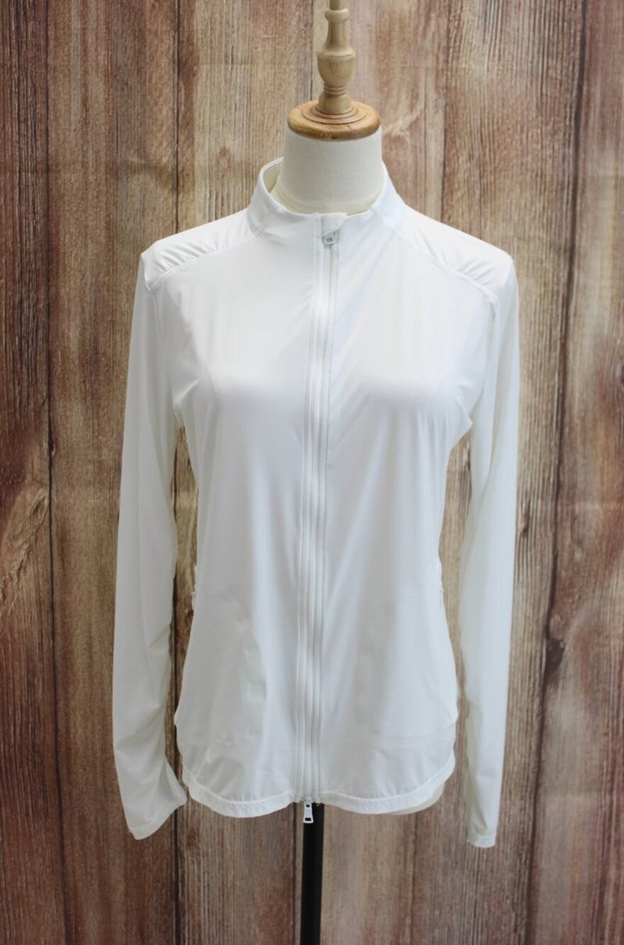 G/FORE Golf Jacket Womens Medium Silky Tech Nylon Ruched Full Zip LayerGolf Jack